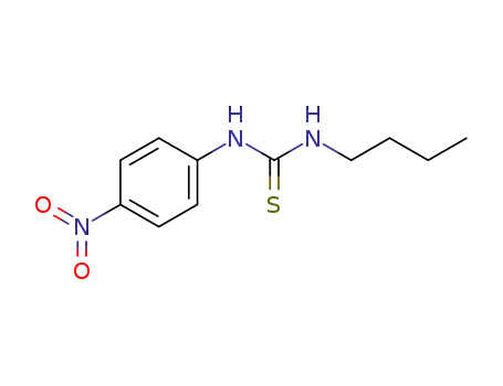 Molecular Structure of 99987-73-2 (<i>N</i>-butyl-<i>N</i>'-(4-nitro-phenyl)-thiourea)