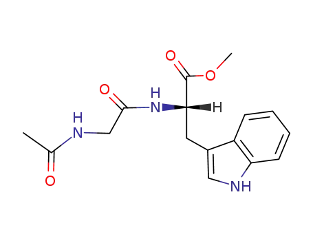 Molecular Structure of 64013-25-8 (L-Tryptophan, N-(N-acetylglycyl)-, methyl ester)