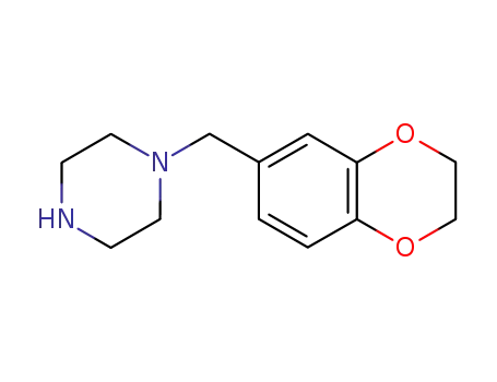 Molecular Structure of 67869-88-9 (1-(2,3-DIHYDRO-1,4-BENZODIOXIN-6-YLMETHYL)PIPERAZINE)