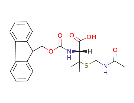 Molecular Structure of 201531-77-3 (FMOC-D-PEN(ACM)-OH)