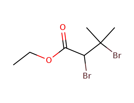 Molecular Structure of 79405-51-9 (Ethyl 2,3 - dibroMo - 3 - Methylbutanoate)