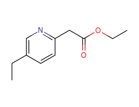 Molecular Structure of 99986-02-4 (Ethyl (5-Ethyl-2-pyridinyl)acetate)