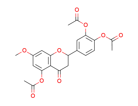 Molecular Structure of 102599-74-6 (5-acetoxy-2-(3,4-diacetoxy-phenyl)-7-methoxy-chroman-4-one)
