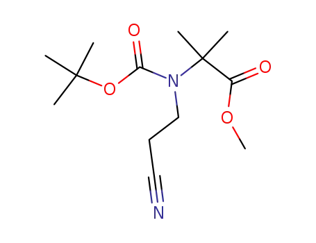 Molecular Structure of 718632-40-7 (Methyl 2-(tert-butoxycarbonyl)-2-Methylpropanoate)