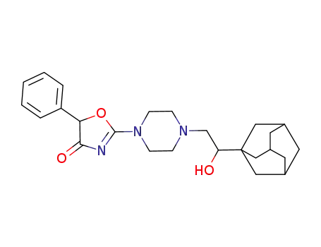 2-[4-(2-adamantan-1-yl-2-hydroxy-ethyl)-piperazin-1-yl]-5-phenyl-oxazol-4-one