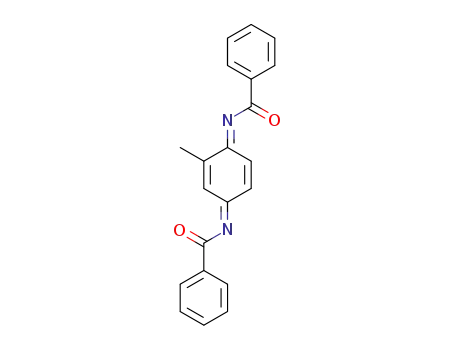 Molecular Structure of 113038-72-5 (<i>N</i>,<i>N</i>'-(2-methyl-cyclohexa-2,5-diene-1,4-diylidene)-bis-benzamide)