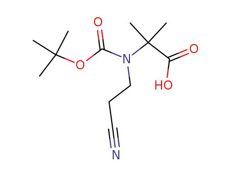 Molecular Structure of 718632-38-3 (2-(tert-butoxycarbonyl)-2-Methylpropanoic acid)