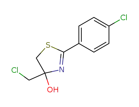 4-chloromethyl-2-(4-chloro-phenyl)-4,5-dihydro-thiazol-4-ol