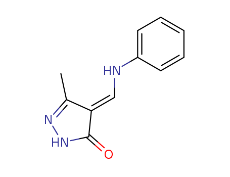 3H-Pyrazol-3-one,2,4-dihydro-5-methyl-4-[(phenylamino)methylene]- cas  81905-05-7