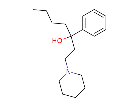 Molecular Structure of 701191-92-6 (3-phenyl-1-piperidino-heptan-3-ol)