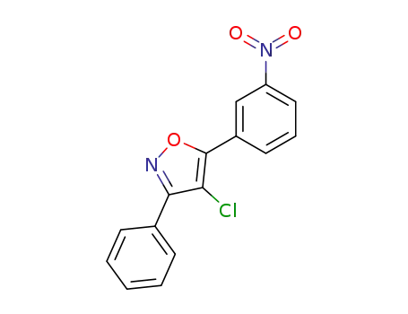 4-chloro-5-(3-nitro-phenyl)-3-phenyl-isoxazole