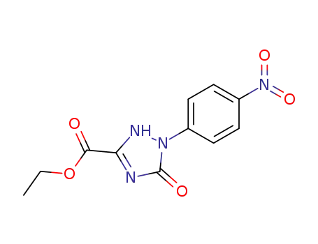 1-(4-nitro-phenyl)-5-oxo-2,5-dihydro-1<i>H</i>-[1,2,4]triazole-3-carboxylic acid ethyl ester