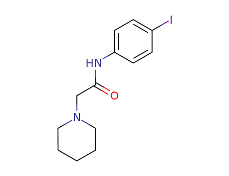 N-(4-iodophenyl)-2-(1-piperidyl)acetamide cas  58479-87-1