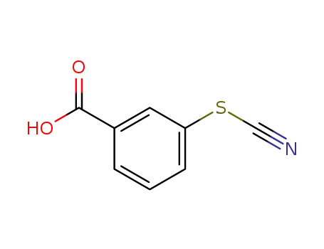 Molecular Structure of 16671-87-7 (3-Thiocyanobenzoic acid)
