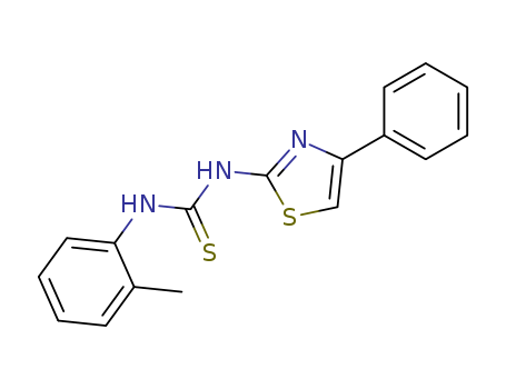 Thiourea, N-(2-methylphenyl)-N'-(4-phenyl-2-thiazolyl)-