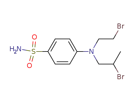 4-[(2-Bromoethyl)(2-bromopropyl)amino]benzene-1-sulfonamide