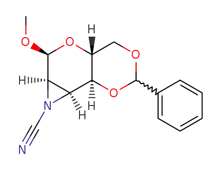 methyl <i>O</i><sup>4</sup>,<i>O</i><sup>6</sup>-(<i>R</i>)-benzylidene-2,3-cyanoazanediyl-α-<i>D</i>-2,3-dideoxy-allopyranoside