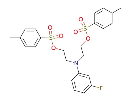 Molecular Structure of 15314-35-9 ([(3-fluorophenyl)imino]diethane-2,1-diyl bis(4-methylbenzenesulfonate))