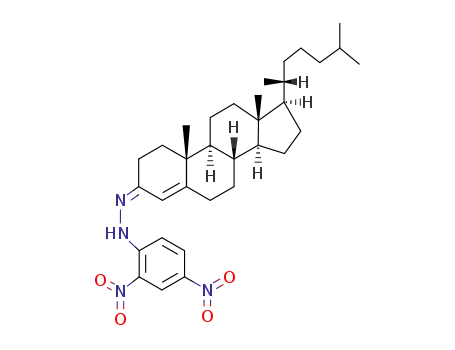 cholesten-<sup>(4)</sup>-one-<sup>(3)</sup>-[(2.4-dinitro-phenyl)-<i>seqcis</i>-hydrazone]