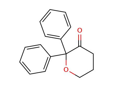 Molecular Structure of 101596-91-2 (2,2-diphenyl-dihydro-pyran-3-one)