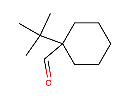 Molecular Structure of 66261-96-9 (Cyclohexanecarboxaldehyde, 1-(1,1-dimethylethyl)-)