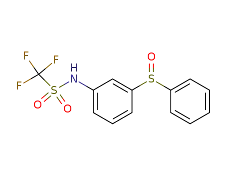 Methanesulfonamide, 1,1,1-trifluoro-N-[3-(phenylsulfinyl)phenyl]-