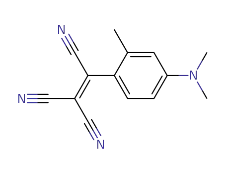 Molecular Structure of 64672-71-5 (Ethenetricarbonitrile, [4-(dimethylamino)-2-methylphenyl]-)