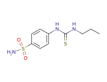 Molecular Structure of 61075-53-4 (<i>N</i>-propyl-<i>N</i>'-(4-sulfamoyl-phenyl)-thiourea)