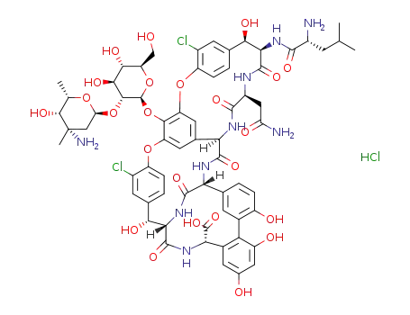Molecular Structure of 213997-73-0 (Norvoncomycin hydrochloride)