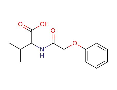 Molecular Structure of 39864-48-7 (3-METHYL-2-[(PHENOXYACETYL)AMINO]BUTANOIC ACID)