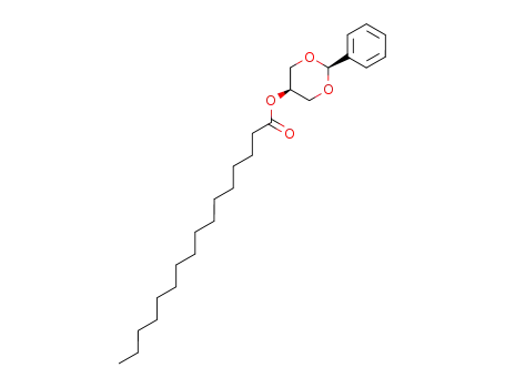 Molecular Structure of 10588-87-1 (Hexadecanoic acid 2-phenyl-1,3-dioxan-5-yl ester)