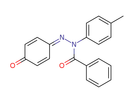 benzoic acid-[(4-oxo-cyclohexa-2,5-dienylidene)-<i>p</i>-tolyl-hydrazide]