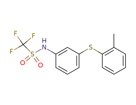 Methanesulfonamide, 1,1,1-trifluoro-N-[3-[(2-methylphenyl)thio]phenyl]-