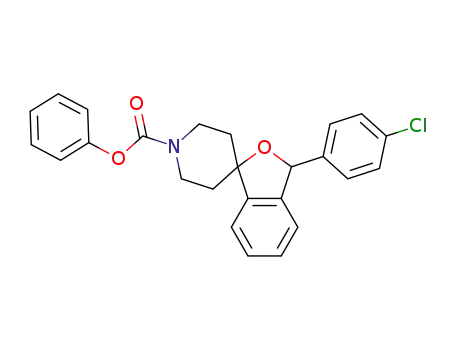 3-(4-chloro-phenyl)-3<i>H</i>-spiro[isobenzofuran-1,4'-piperidine]-1'-carboxylic acid phenyl ester