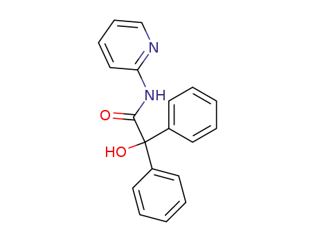 Molecular Structure of 1759-01-9 (α-Hydroxy-N-(2-pyridinyl)-diphenylacetamide)