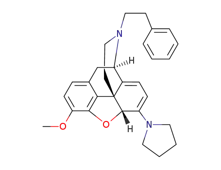 4,5α-epoxy-3-methoxy-17-phenethyl-6-pyrrolidin-1-yl-morphina-6,8(14)-diene