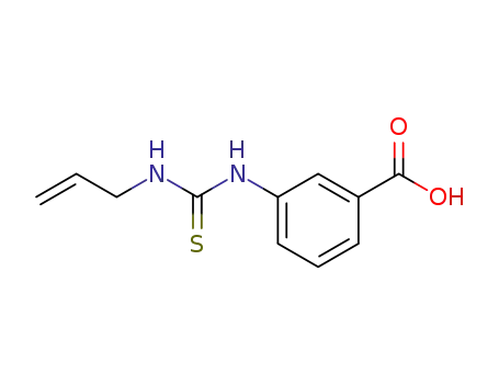Molecular Structure of 500-48-1 (3-(prop-2-enylthiocarbamoylamino)benzoic acid)