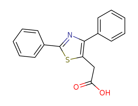 2-(2,4-Diphenyl-1,3-thiazol-5-yl)acetic acid 21256-15-5
