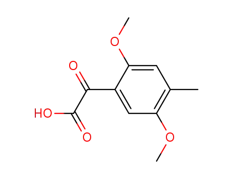 Molecular Structure of 61042-31-7 ((2,5-Dimethoxy-4-methyl-phenyl)-glyoxylsaeure)
