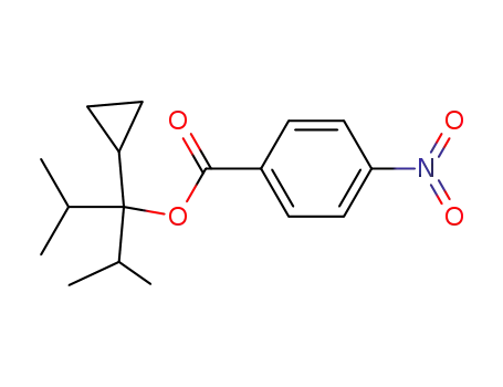 Molecular Structure of 17397-11-4 (3-cyclopropyl-2,4-dimethylpentan-3-yl 4-nitrobenzoate)