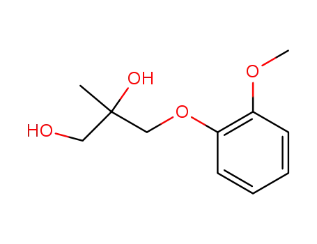 Molecular Structure of 64049-42-9 (3-(o-Methoxyphenoxy)-2-methyl-1,2-propanediol)
