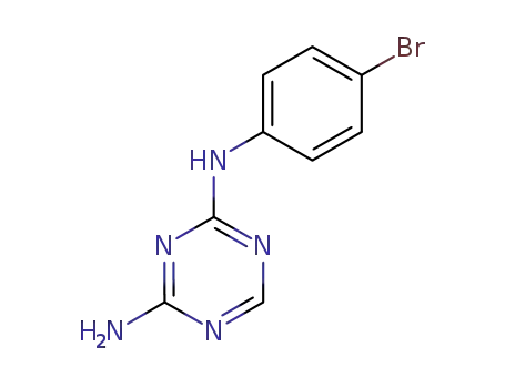 N- (4- 브로 모-페닐)-[1,3,5] 트라이 아진 -2,4- 다이아 민
