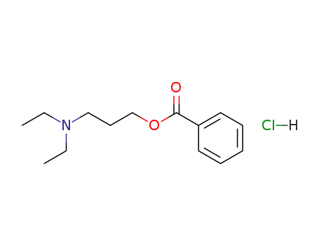 Molecular Structure of 31795-11-6 (3-(diethylamino)propyl benzoate)
