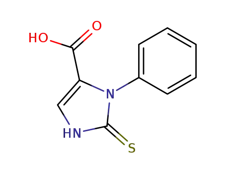 Molecular Structure of 99361-29-2 (3-PHENYL-2-THIOXO-2,3-DIHYDRO-1H-IMIDAZOLE-4-CARBOXYLIC ACID)