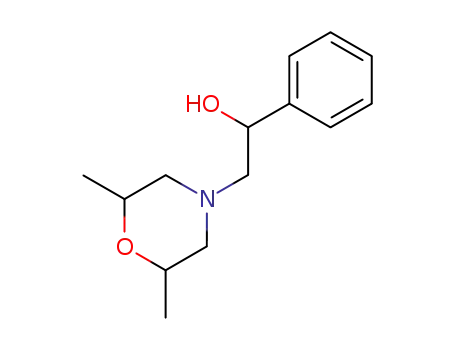 Molecular Structure of 107779-03-3 (2-(2,6-dimethyl-morpholino)-1-phenyl-ethanol)