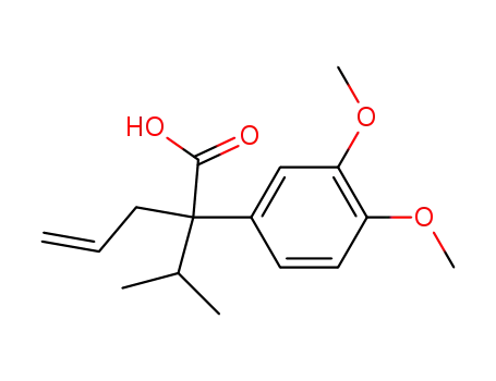 (+/-)-2-(3,4-Dimethoxyphenyl)-2-isopropyl-pent-4-en-carbonsaeure