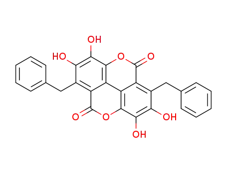 1,6-dibenzyl-2,3,7,8-tetrahydroxy-chromeno[5,4,3-<i>cde</i>]chromene-5,10-dione