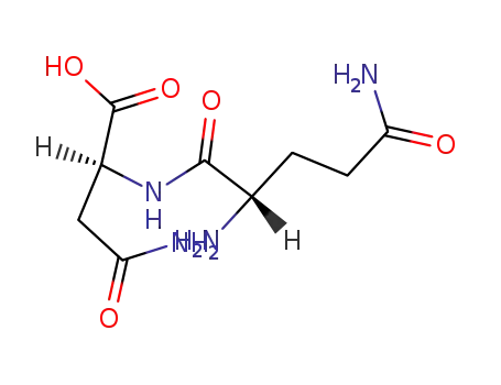 Molecular Structure of 14608-79-8 (L-Asparagine, L-glutaminyl-)