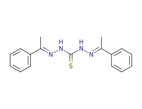 Molecular Structure of 5326-14-7 (Carbonothioic dihydrazide, bis (1-phenylethylidene)-)