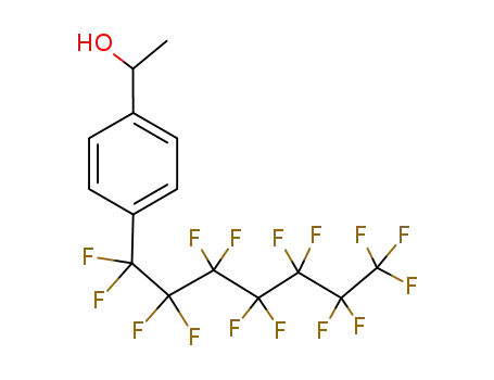 4-Perfluor-heptyl-1-<1-hydroxy-ethyl>-benzol